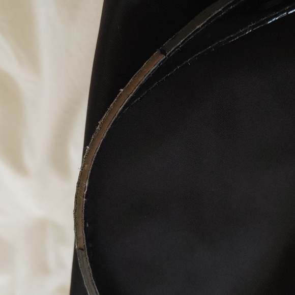 Kate Spade Elena Black Nylon & Patent Leather Shoulder Hobo Handbag - Picture 11 of 11